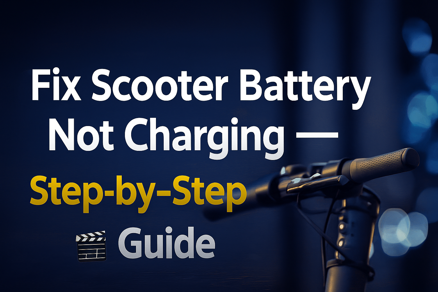Fix Scooter Battery Not Charging — Step-by-Step Guide