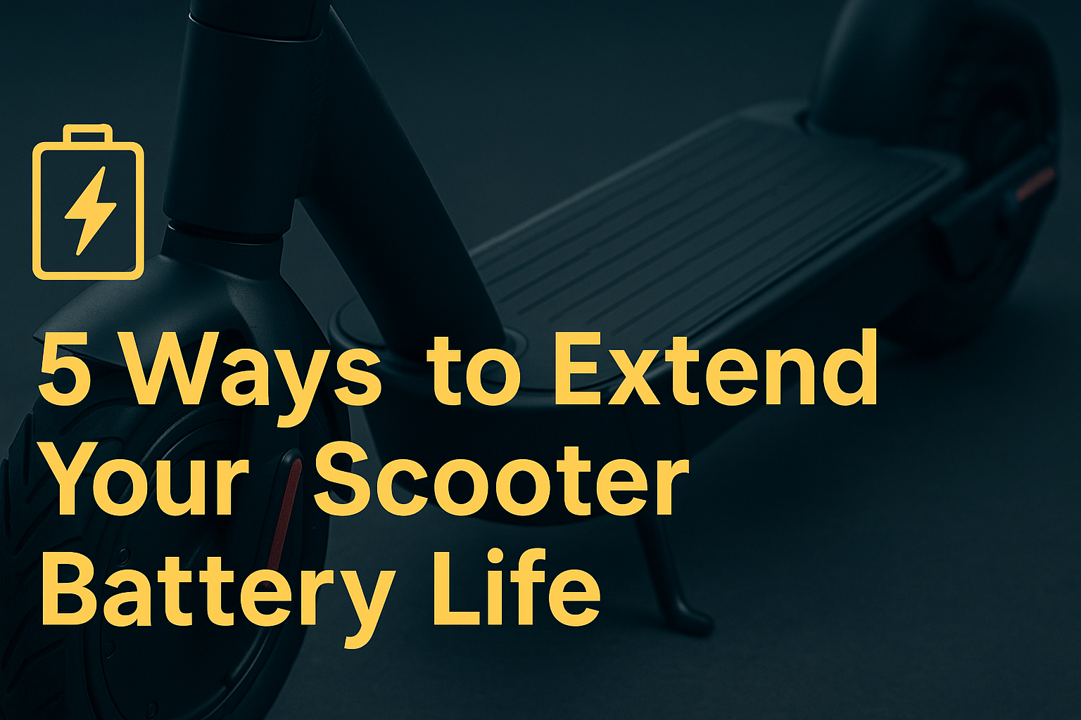 5 Ways to Extend Your Scooter Battery Life